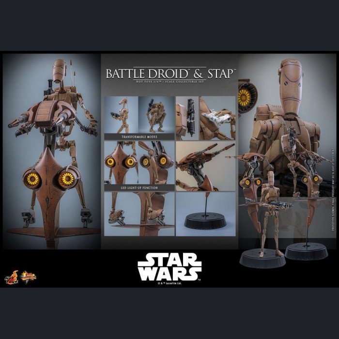 Hot Toys - Battle Droid & STAP - Star Wars Episode I: The Phantom Menace