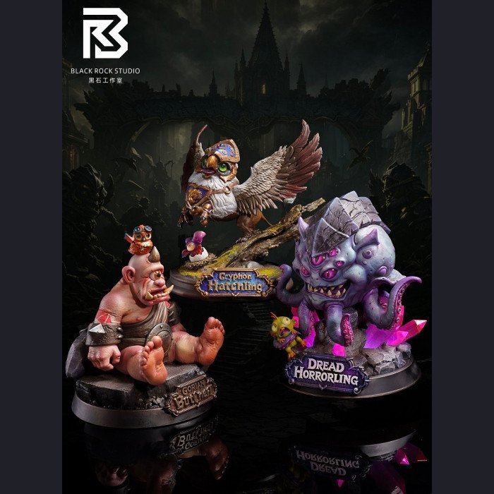 Black Rock Studio - 3 Figures - Custom Chibi Creature Series