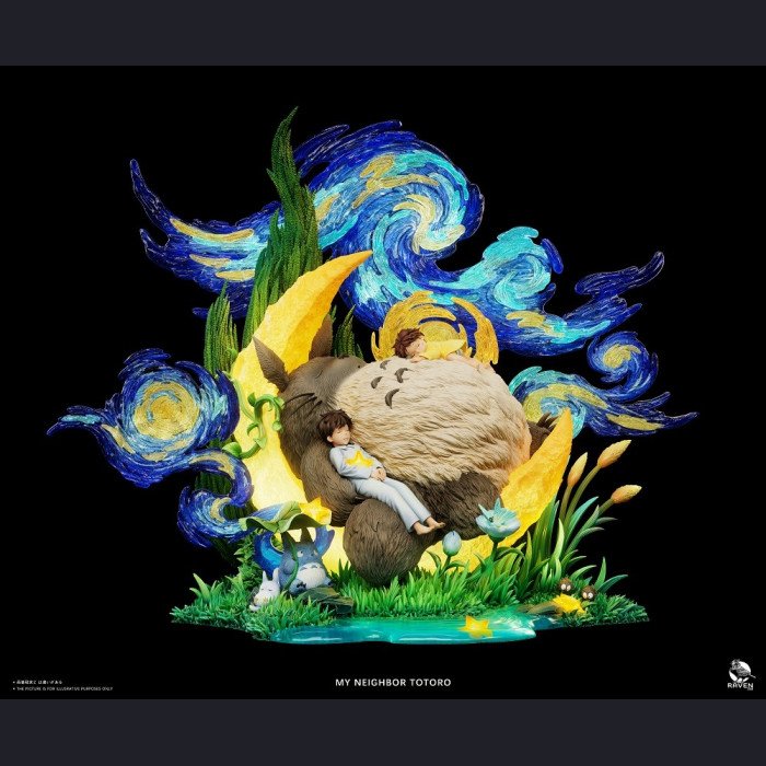 Raven Studio - Totoro - My Neighbor Totoro Under Starry Sky