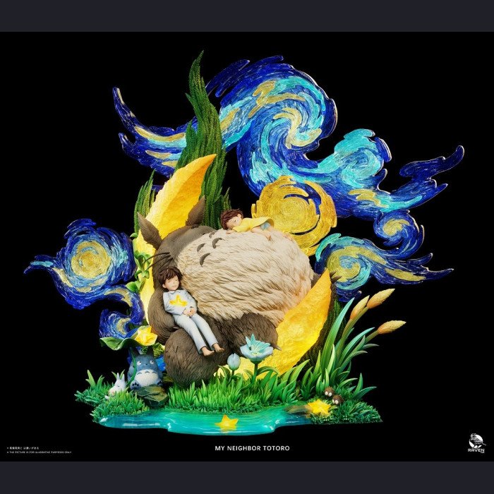 Raven Studio - Totoro - My Neighbor Totoro Under Starry Sky