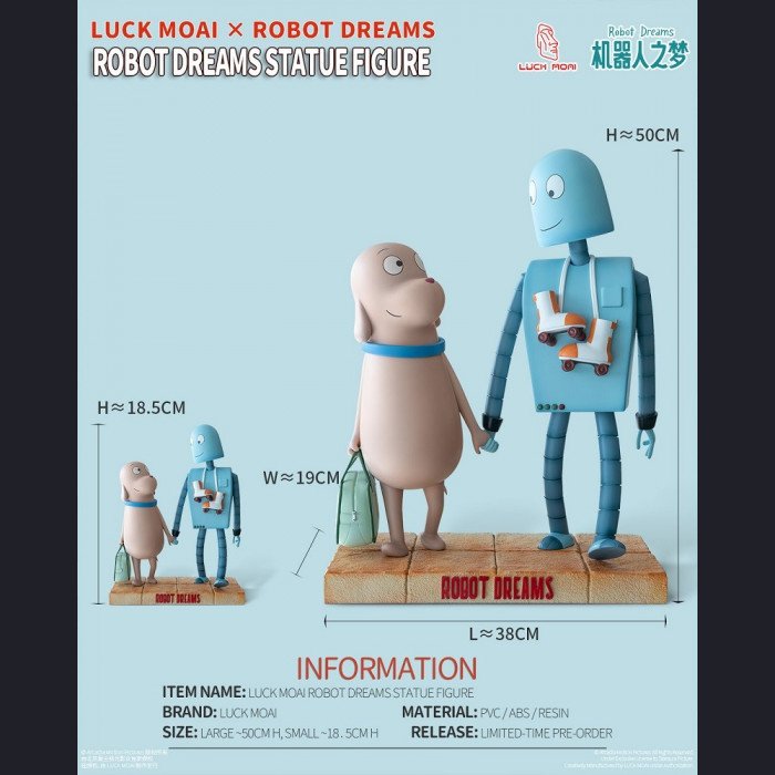 LUCK MOAI × Robot Dreams - Dog & Robot(Large Version) - Robot Dreams