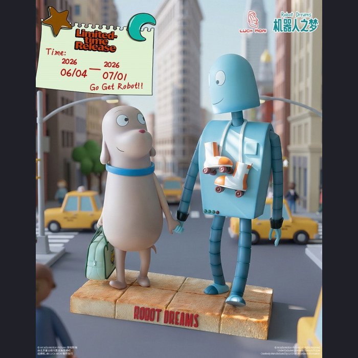 LUCK MOAI × Robot Dreams - Dog & Robot(Large Version) - Robot Dreams