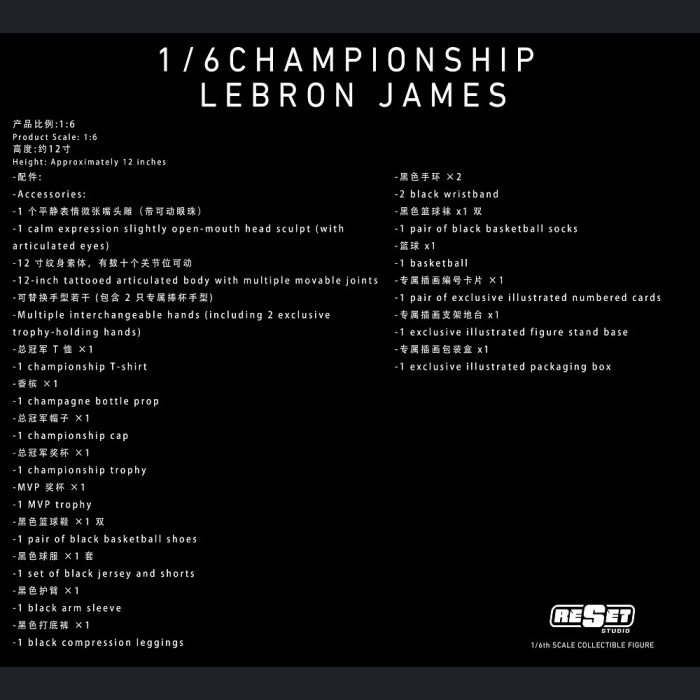 ResetStudio - LeBron James - Championship Knight LeBron James 10th Anniversary Edition