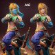 ANE Studio - Link - The Legend of Zelda Gerudo Outfit Link Statue