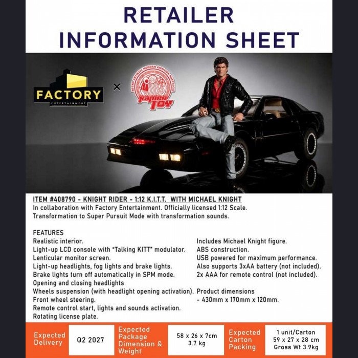 Ramen Toy - KITT & Michael - Knight Rider