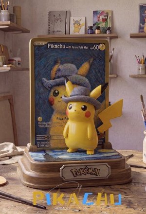 Moka Studio - Pikachu - Van‑Gogh‑Style Pikachu