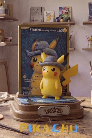 Moka Studio - Pikachu - Van‑Gogh‑Style Pikachu