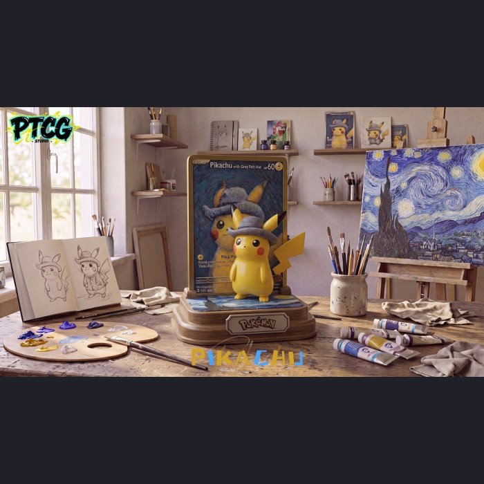 Moka Studio - Pikachu - Van‑Gogh‑Style Pikachu