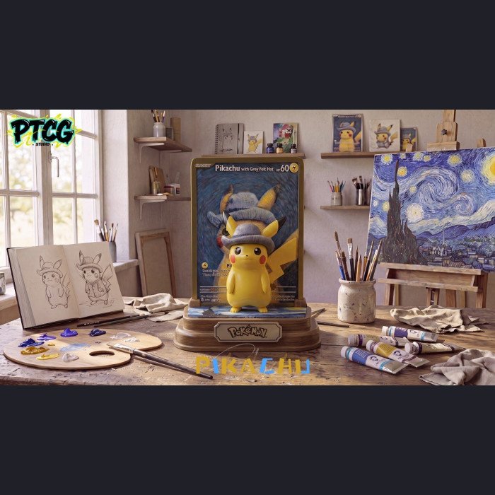 Moka Studio - Pikachu - Van‑Gogh‑Style Pikachu