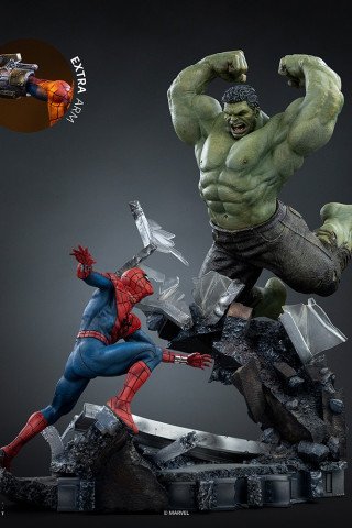 Iron Studios - Spider-Man&Hulk - Marvel