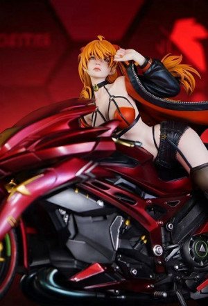 Aetheria Studio - Asuka Langley - Original Realistic Concept · Sci‑Fi Motorcycle Series