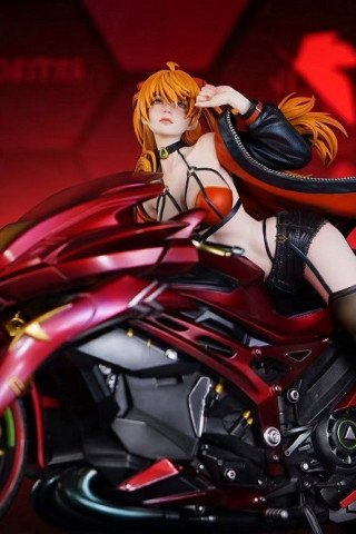 Aetheria Studio - Asuka Langley - Original Realistic Concept · Sci‑Fi Motorcycle Series