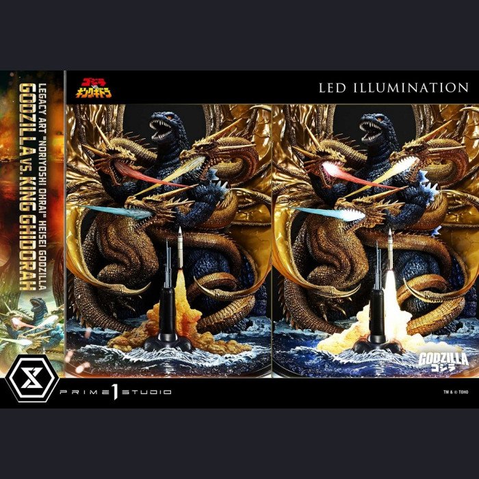 Prime 1 Studio - Godzilla & King Ghidorah(Regular version) - Godzilla vs. King Ghidorah