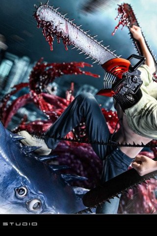 Prime 1 Studio - Chainsaw Man & Beam - Chainsaw Man
