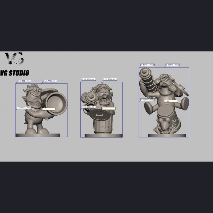 VG Studio - Garbage Can‑mon No.1‑3 & Chuumon - Digimon